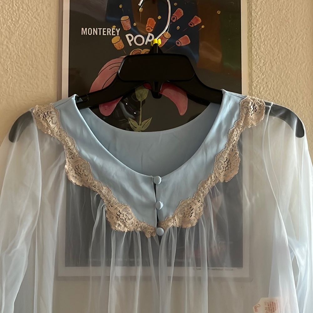 Vintage bed jacket/ nightgown; photoshoot fairy